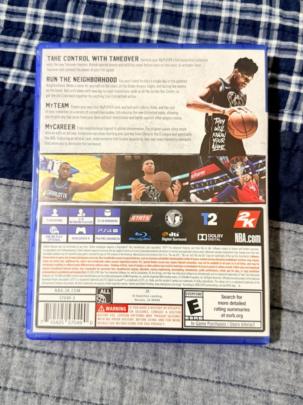 NBA 2K19 (PS4) - Giannis Antetokounmpo Cover, Black